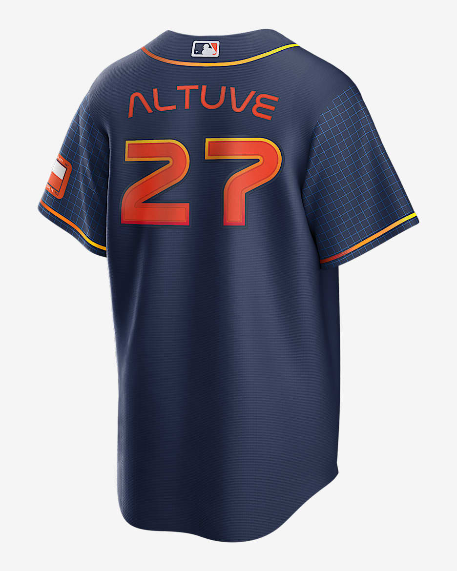 MLB Houston Astros City Connect Jose Altuve Men s Replica Baseball Jersey. Nike